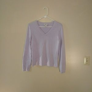 LOFT Women's Sweater Size Medium Lilac Pale Purple